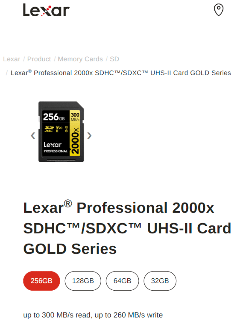 Lexar SD Card
