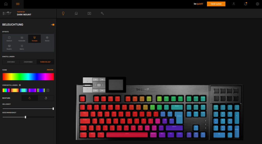 IO Center WEB Konfiguration RGB
