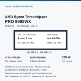 AMD Ryzen Threadripper PRO 9995WX im Review: 96 Kerne für große parallele Projekte