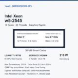 Intel Xeon w5-2545 im Review: 12 Kerne und W790